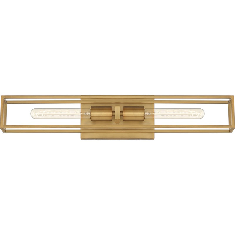 Quoizel Leighton 2 Light Bath Light, Weathered Brass