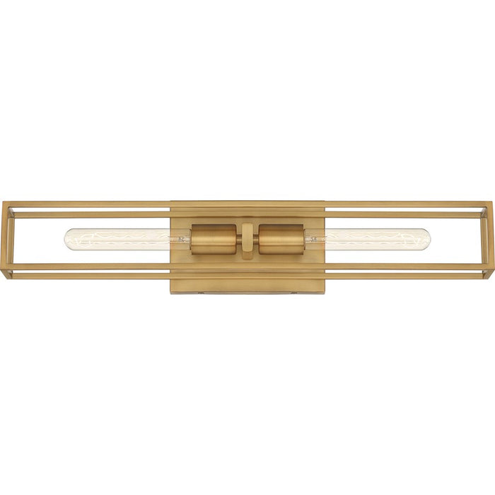 Quoizel Leighton 2 Light Bath Light, Weathered Brass