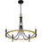 Quoizel Legare 5 Light Chandelier, Matte Black