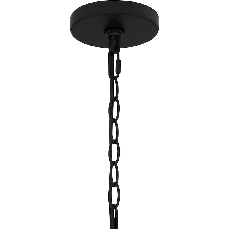 Quoizel Legare 5 Light Chandelier, Matte Black