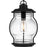 Quoizel Luther 1Lt Outdoor Hanging Lantern, Black/Clear Seedy Glass