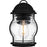 Quoizel Luther 1 Light 10" Outdoor Lantern, Black/Clear Seedy Glass