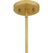 Quoizel Liza 20in 4-Light Pendant | Glam Gold Leaf and Metal Leaf Shade | Kitchen Island & Foyer | 20.5 x 20.5 x 8.75 in | Model LIZ2820GFL