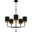 Quoizel Lockery 5Light Chandelier, Matte Black/Metal