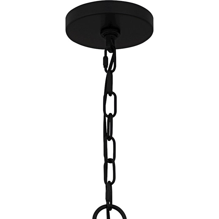 Quoizel Lockery 5Light Chandelier, Matte Black/Metal