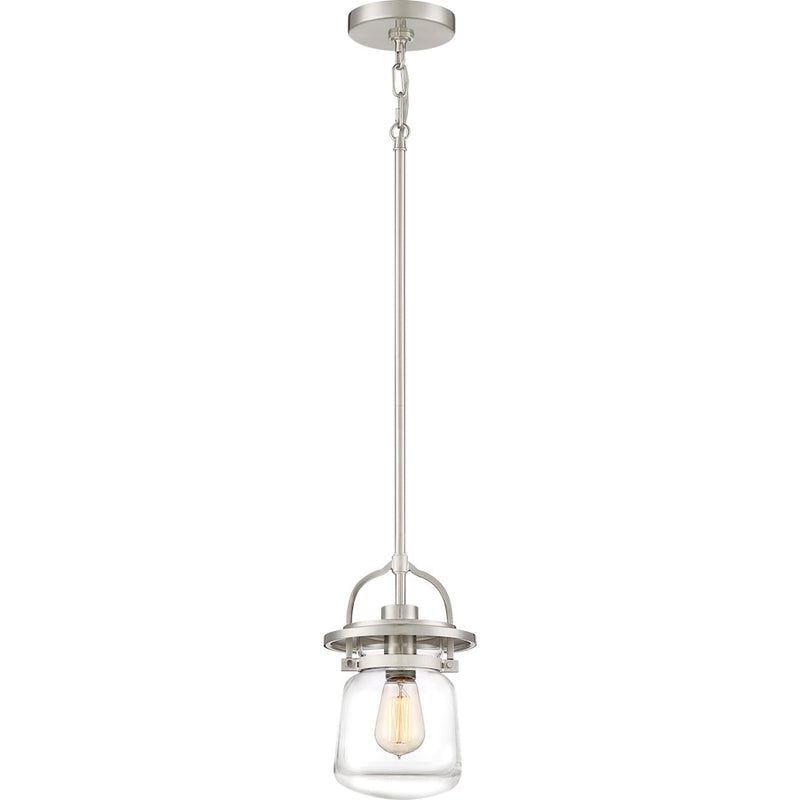 Quoizel LaSalle Mini Pendant, Brushed Nickel