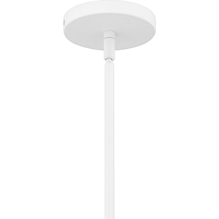 Quoizel Lumi 1Light Pendant, Matte White/Metal