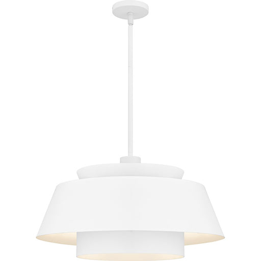 Quoizel Lumi 3Light Pendant, Matte White/Metal - LMI2824W