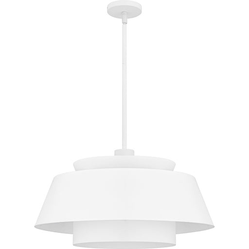 Quoizel Lumi 3Light Pendant, Matte White/Metal