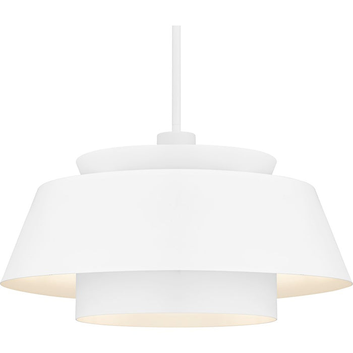 Quoizel Lumi 3Light Pendant, Matte White/Metal