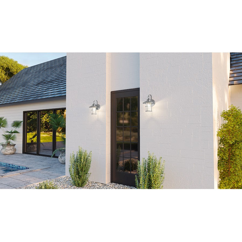 Quoizel Lombard 1 Light 14" Outdoor Lantern, AB Aluminum