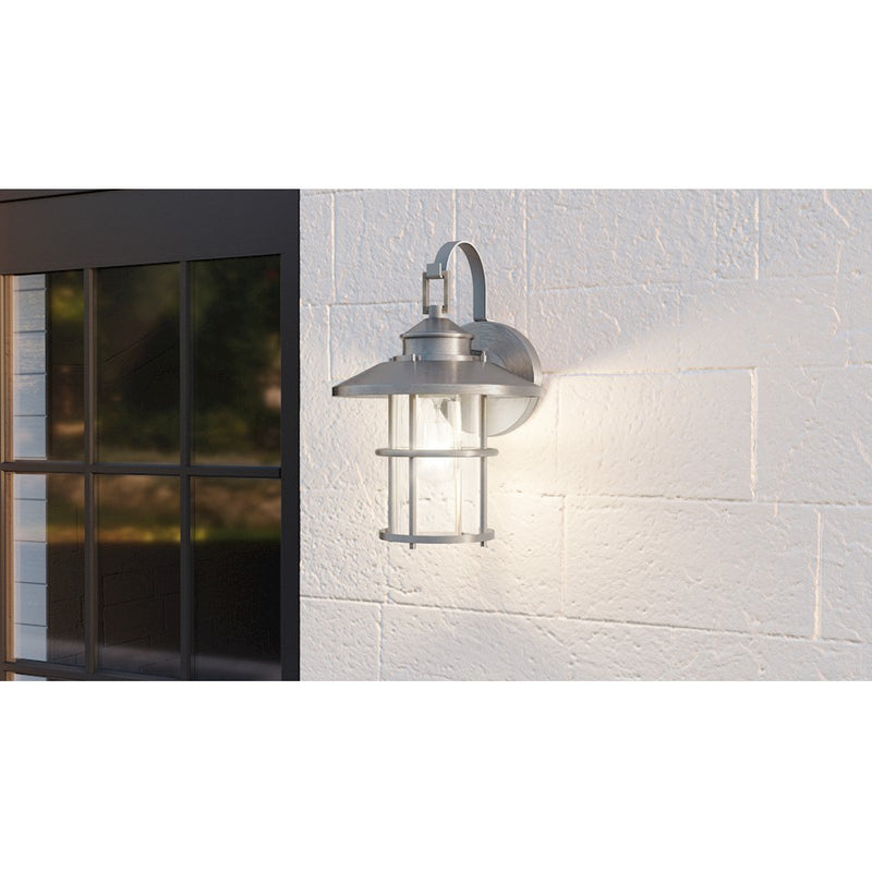 Quoizel Lombard 1 Light 14" Outdoor Lantern, AB Aluminum