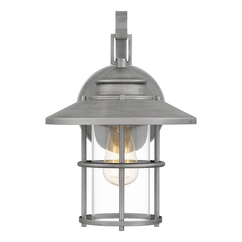 Quoizel Lombard 1 Light 14" Outdoor Lantern, AB Aluminum
