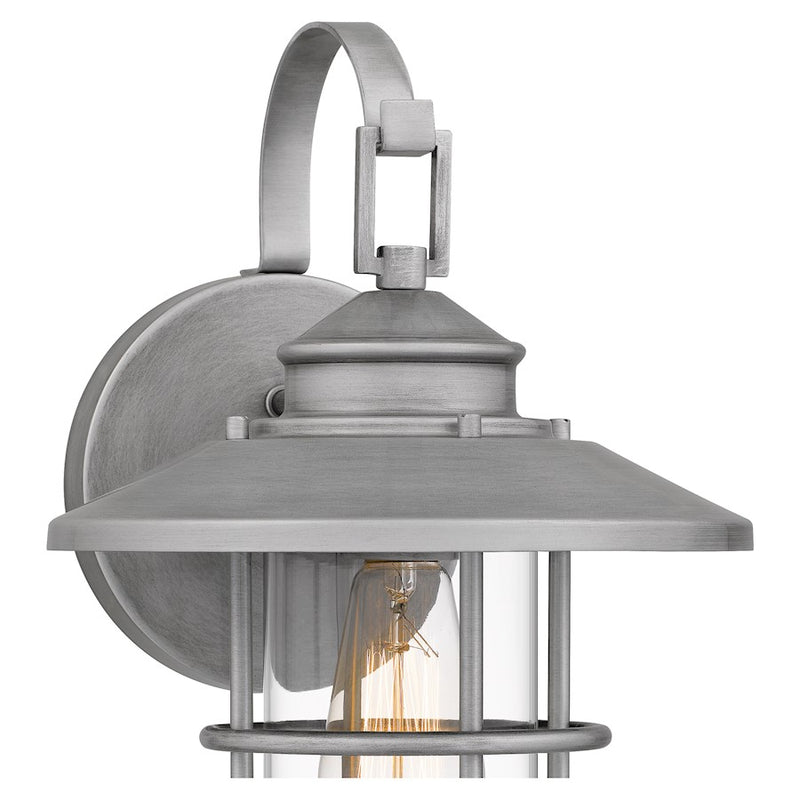 Quoizel Lombard 1 Light 14" Outdoor Lantern, AB Aluminum