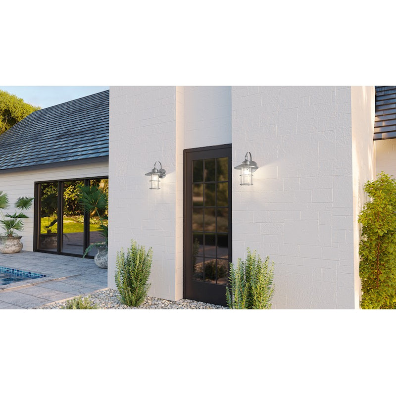 Quoizel Lombard 1 Light 16" Outdoor Lantern, AB Aluminum
