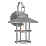 Quoizel Lombard 1 Light 16" Outdoor Lantern, AB Aluminum