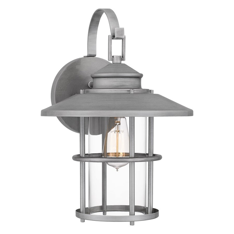 Quoizel Lombard 1 Light 16" Outdoor Lantern, AB Aluminum
