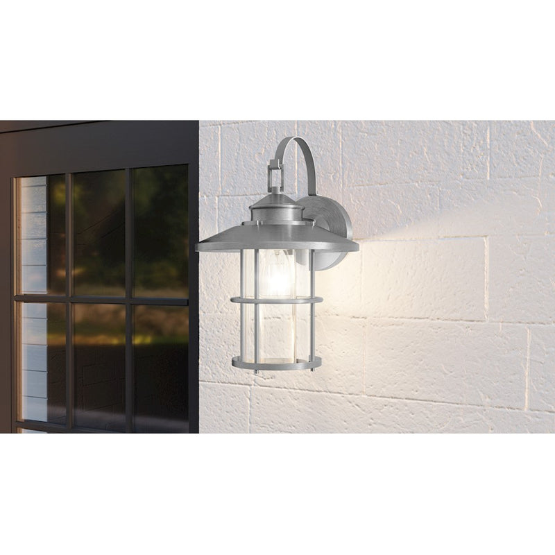 Quoizel Lombard 1 Light 16" Outdoor Lantern, AB Aluminum