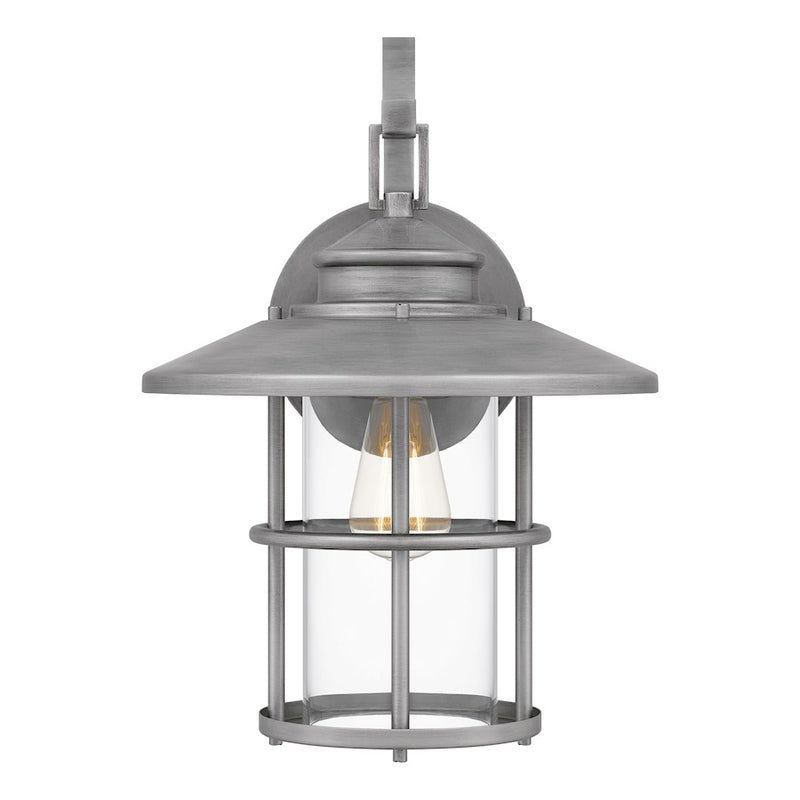 Quoizel Lombard 1 Light 16" Outdoor Lantern, AB Aluminum