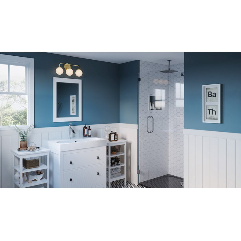 Quoizel Landry 3 Light Bath, Satin Brass