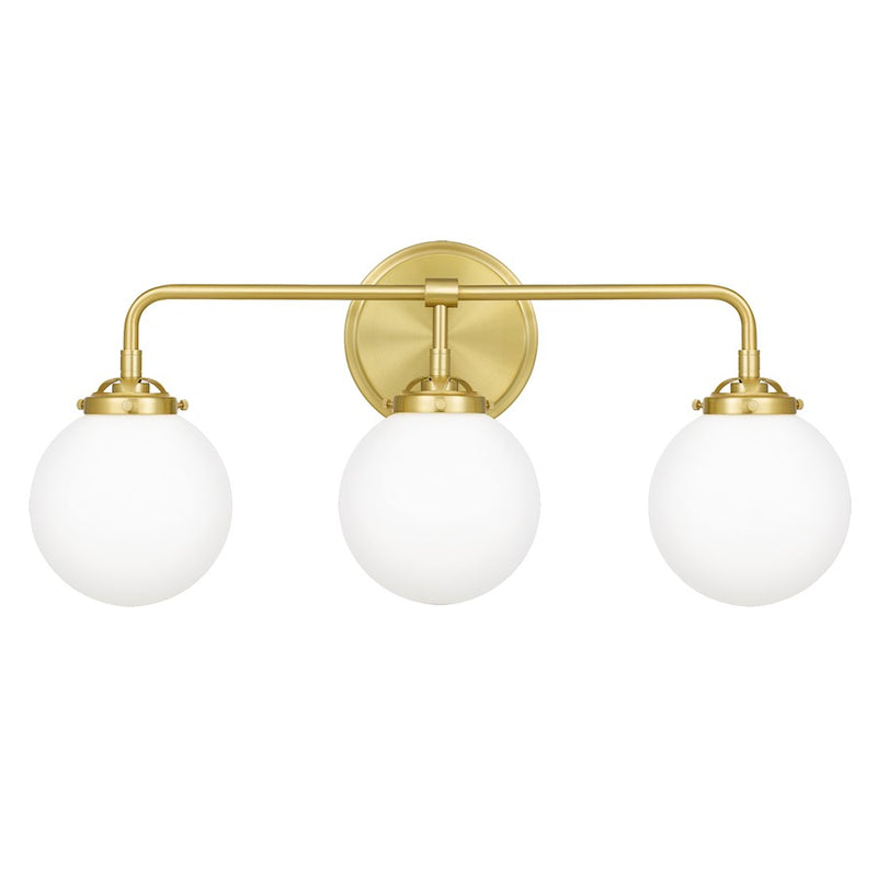 Quoizel Landry 3 Light Bath, Satin Brass