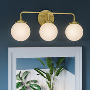 Quoizel Landry 3 Light Bath, Satin Brass