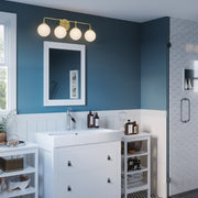 Quoizel Landry 4 Light Bath, Satin Brass