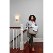 Quoizel Millennium 9in 1-Light Wall Sconce | Soft Modern Pewter Plated and White Parchment | Bedroom & Hallway Accent Light | Model LSM8801PS