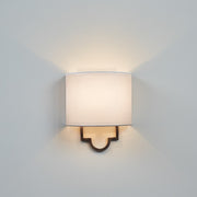 Quoizel Millennium 9in 1-Light Wall Sconce | Soft Modern Pewter Plated and White Parchment | Bedroom & Hallway Accent Light | Model LSM8801PS