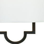 Quoizel Millennium 9in 1-Light Wall Sconce | Soft Modern Teco Marrone and White Parchment | Bedroom & Hallway Accent Light | Model LSM8801TM