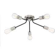 Quoizel Latitude Flush Mount, Earth Black