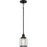 Quoizel Ludlow 1 Light Mini Pendant, Earth Black