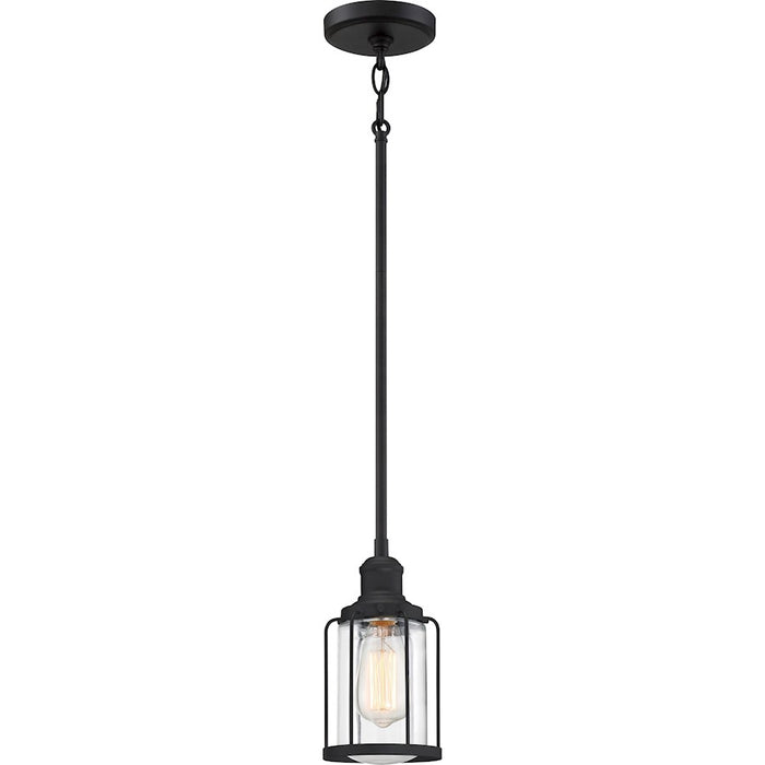 Quoizel Ludlow 1 Light Mini Pendant, Earth Black