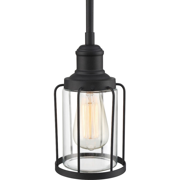 Quoizel Ludlow 1 Light Mini Pendant, Earth Black