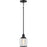 Quoizel Ludlow 1 Light Mini Pendant, Earth Black