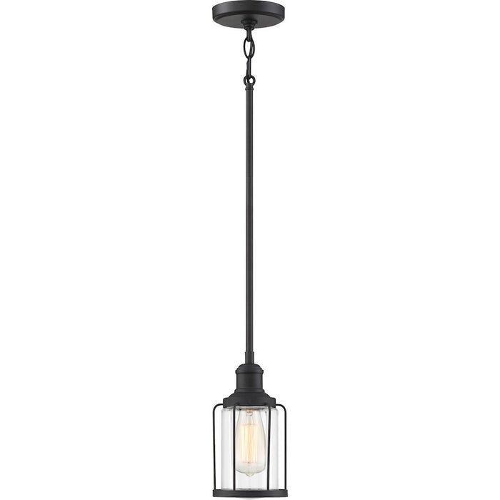 Quoizel Ludlow 1 Light Mini Pendant, Earth Black
