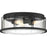 Quoizel Ludlow 3 Light Flush Mount, Earth Black