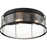 Quoizel Ludlow 3 Light Flush Mount, Earth Black