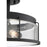 Quoizel Ludlow 3 Light Semi-Flush Mount, Earth Black