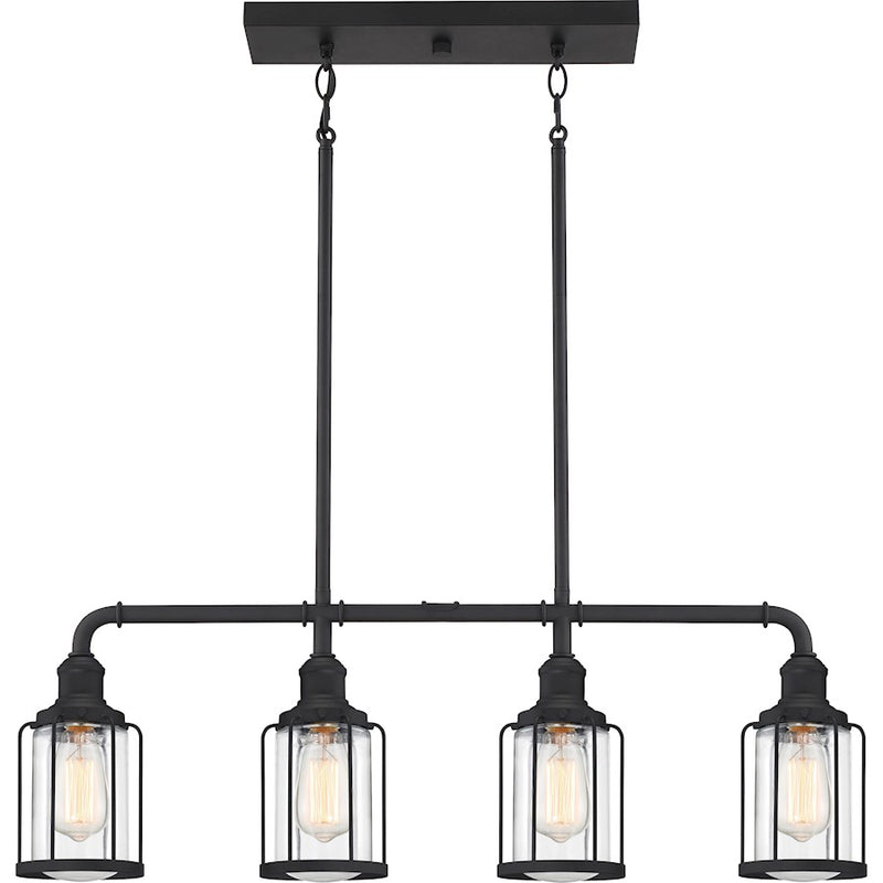 Quoizel Ludlow 4 Light Island Light, Earth Black