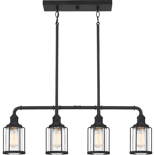 Quoizel Ludlow 4 Light Island Light, Earth Black