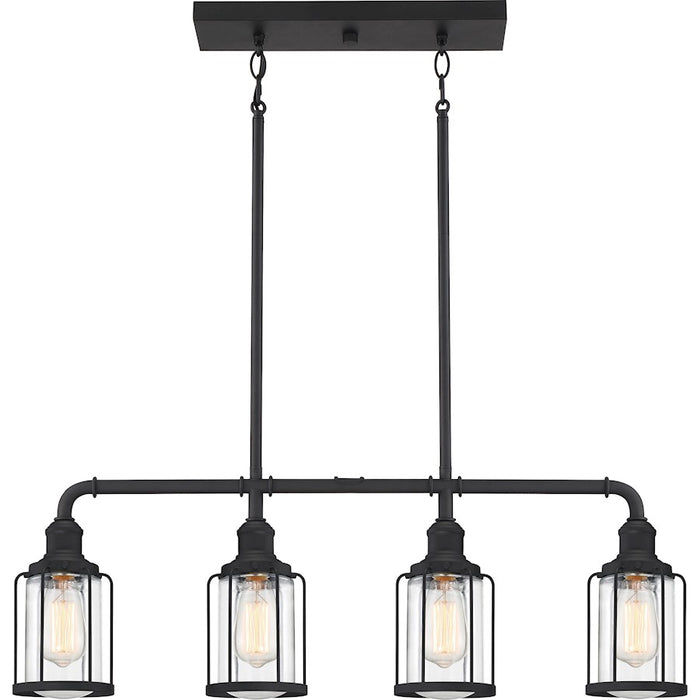 Quoizel Ludlow 4 Light Island Light, Earth Black
