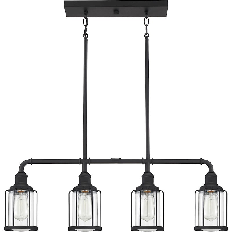 Quoizel Ludlow 4 Light Island Light, Earth Black