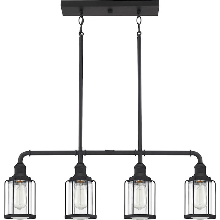 Quoizel Ludlow 4 Light Island Light, Earth Black