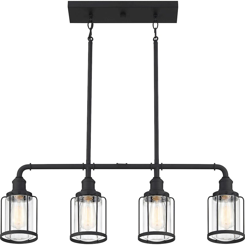 Quoizel Ludlow 4 Light Island Light, Earth Black