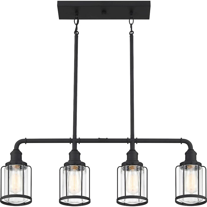 Quoizel Ludlow 4 Light Island Light, Earth Black