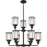 Quoizel Ludlow 9 Light Chandelier, Earth Black