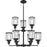 Quoizel Ludlow 9 Light Chandelier, Earth Black