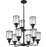 Quoizel Ludlow 9 Light Chandelier, Earth Black
