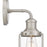 Quoizel Ludlow 1 Light Wall Sconce, Brushed Nickel/Clear